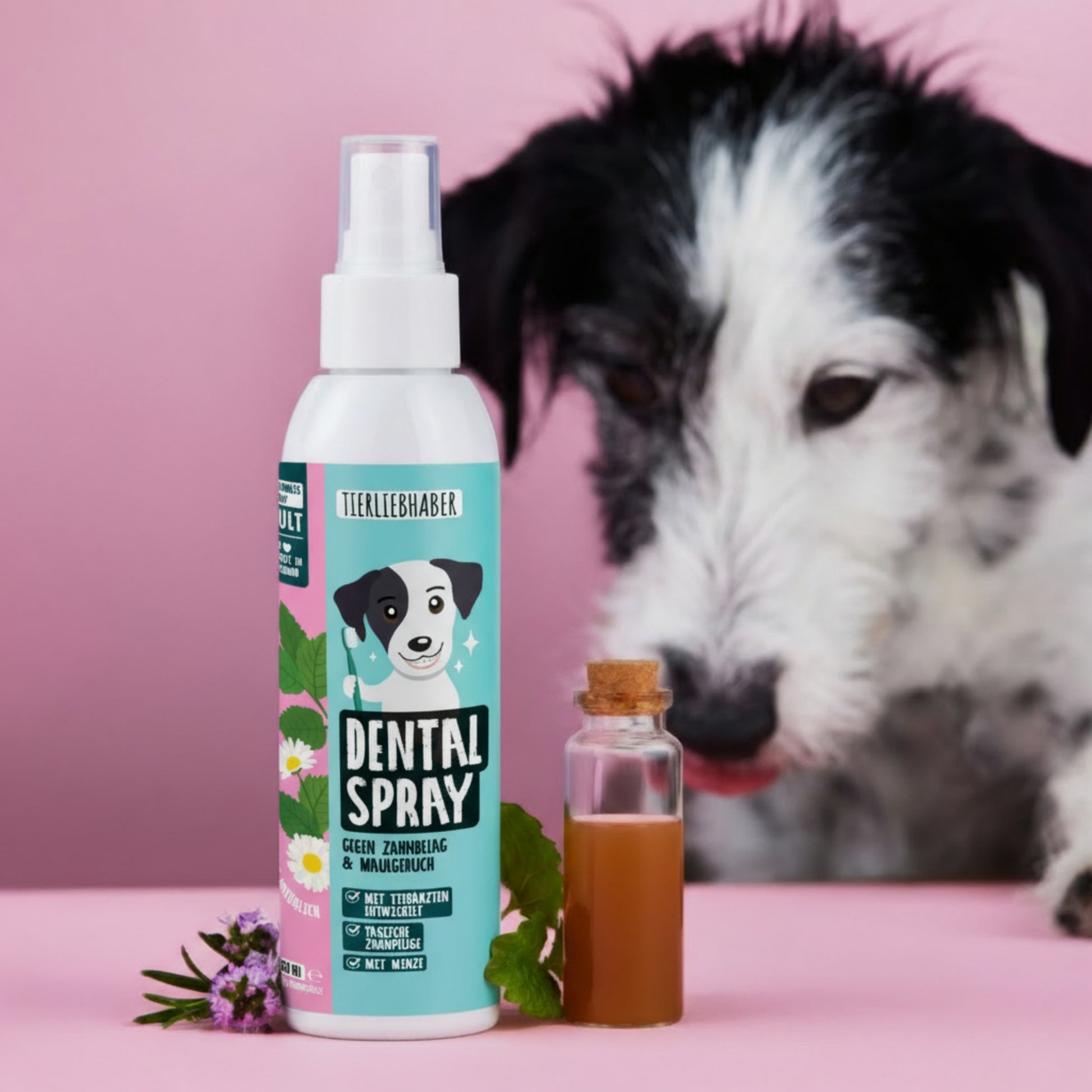 Tierliebhaber Dentalspray mit Minze für Hunde und Katzen 150 ml