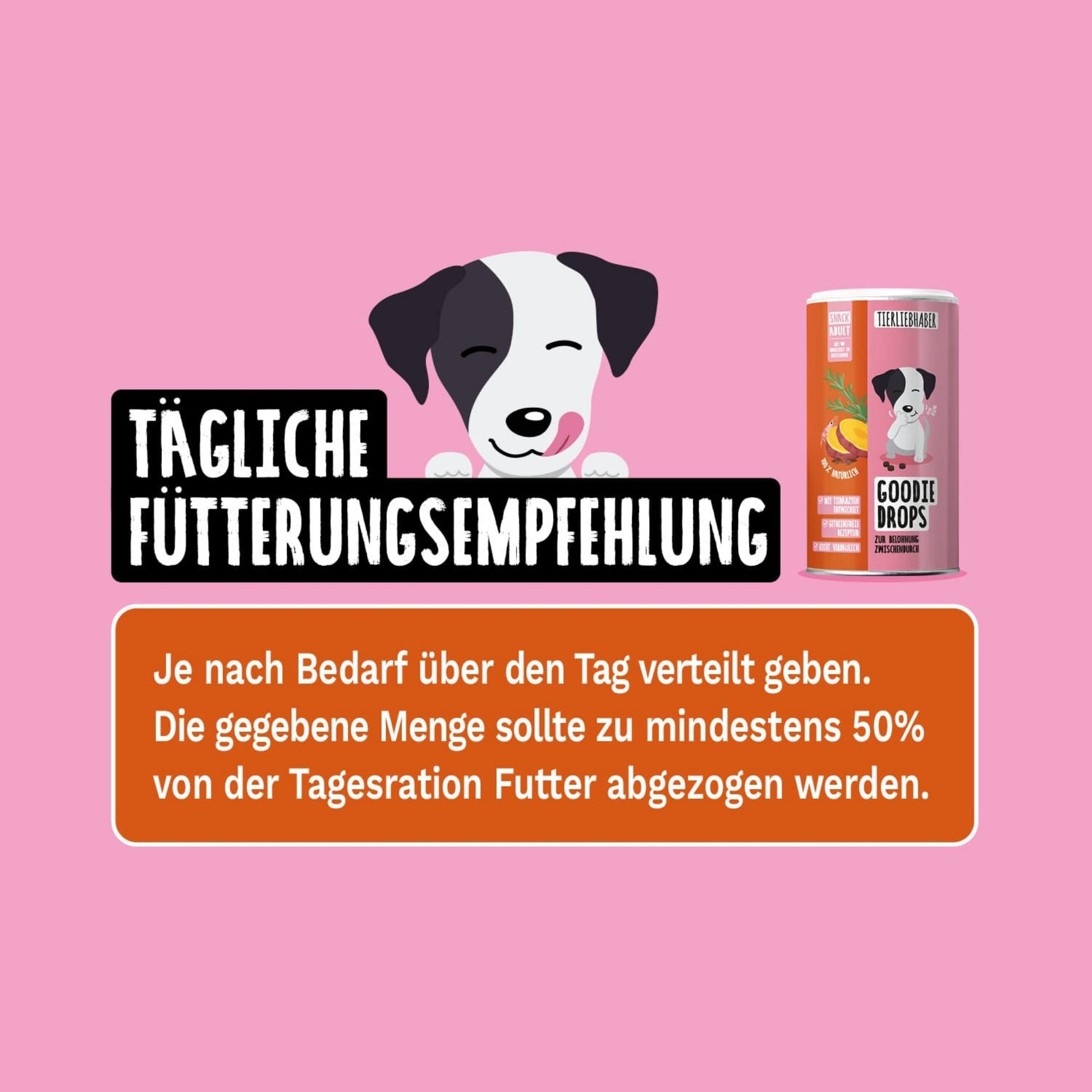 Tierliebhaber Goodie Drops für Hunde 250 g