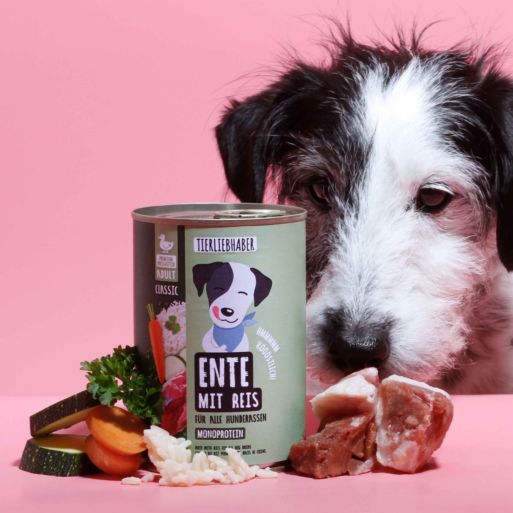 Tierliebhaber Lieblingsfutter Enten Menü für Hunde 400 g