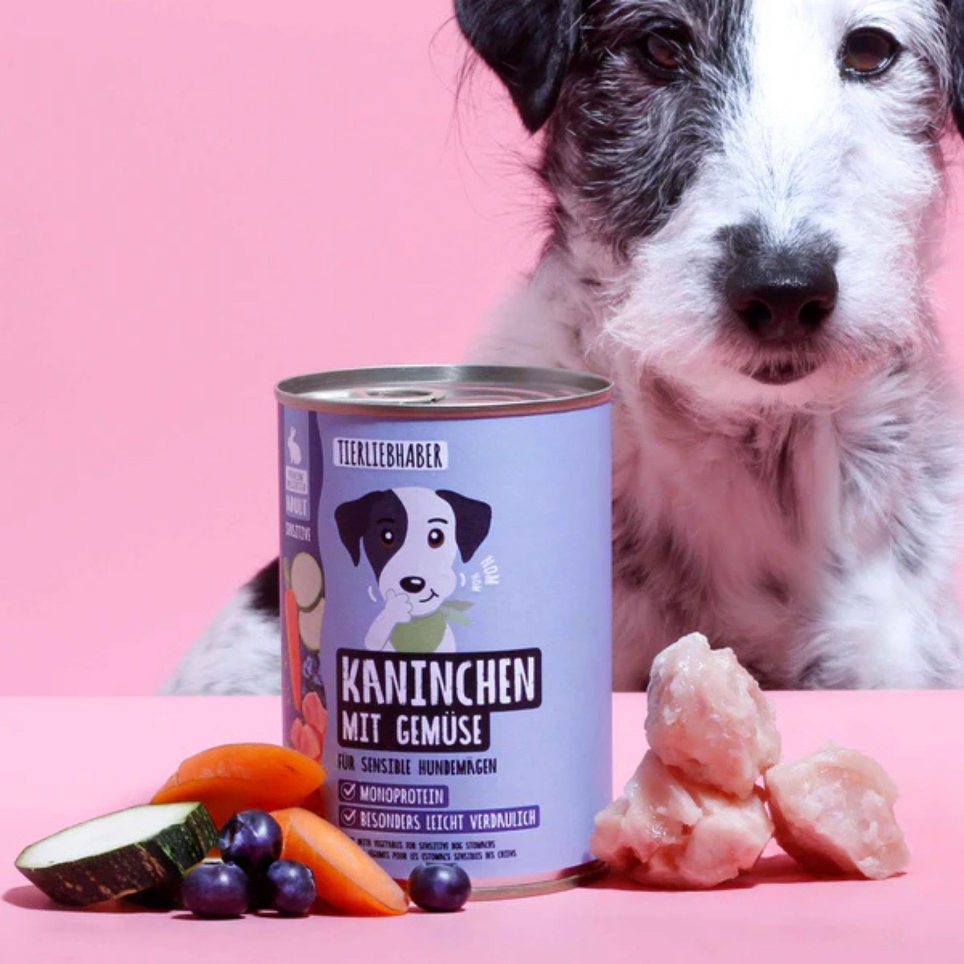 Tierliebhaber Kaninchen Menue für Hunde 400 g