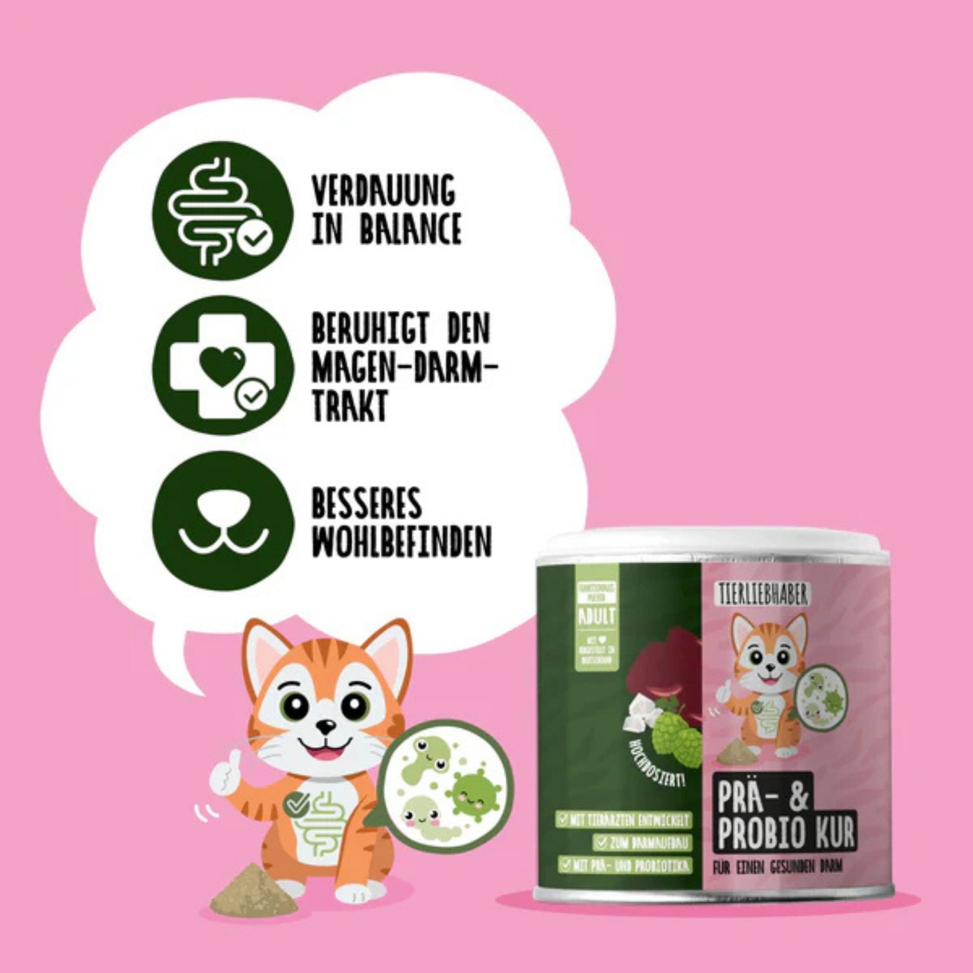 Tierliebhaber Prä & Probio Kur für Katze 80g