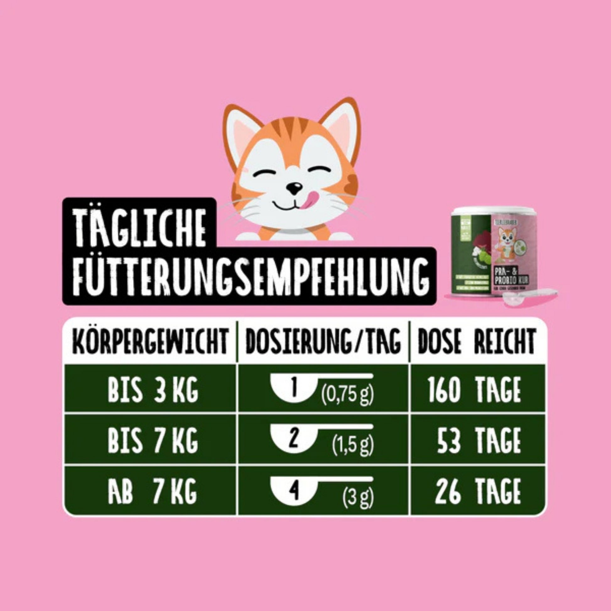 Tierliebhaber Prä & Probio Kur für Katze 80g
