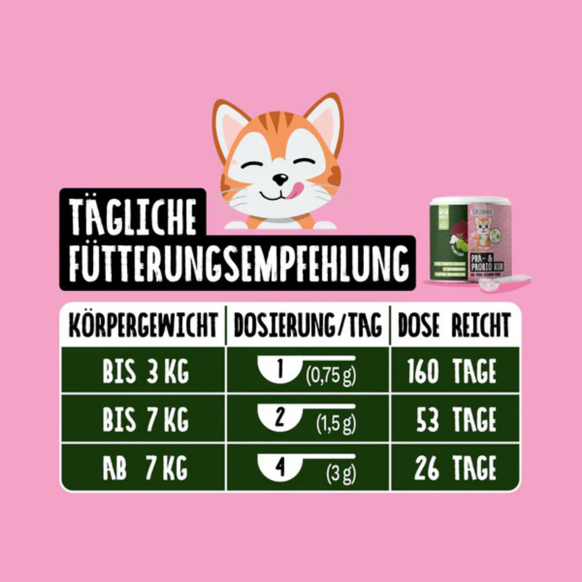 Tierliebhaber Prä & Probio Kur für Katze 80g