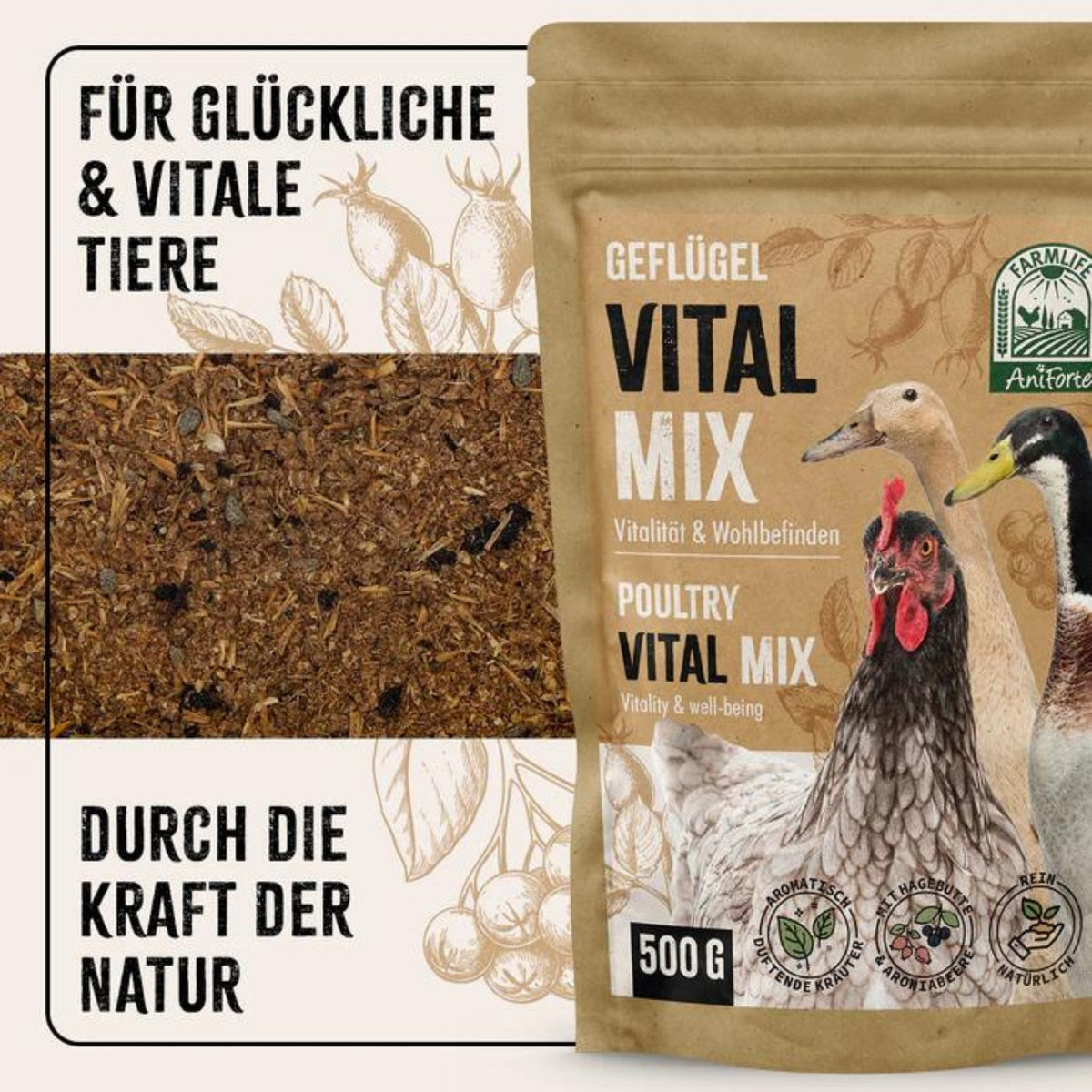 AniForte FarmLife Geflügel VitalMix Pulver 500g