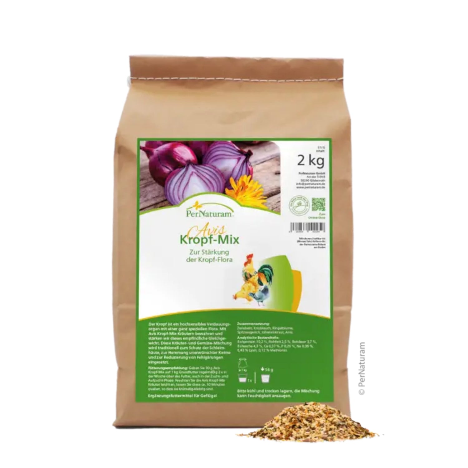 PerNaturam Kropf-Mix für Geflügel 2kg MHD 31.10.2026