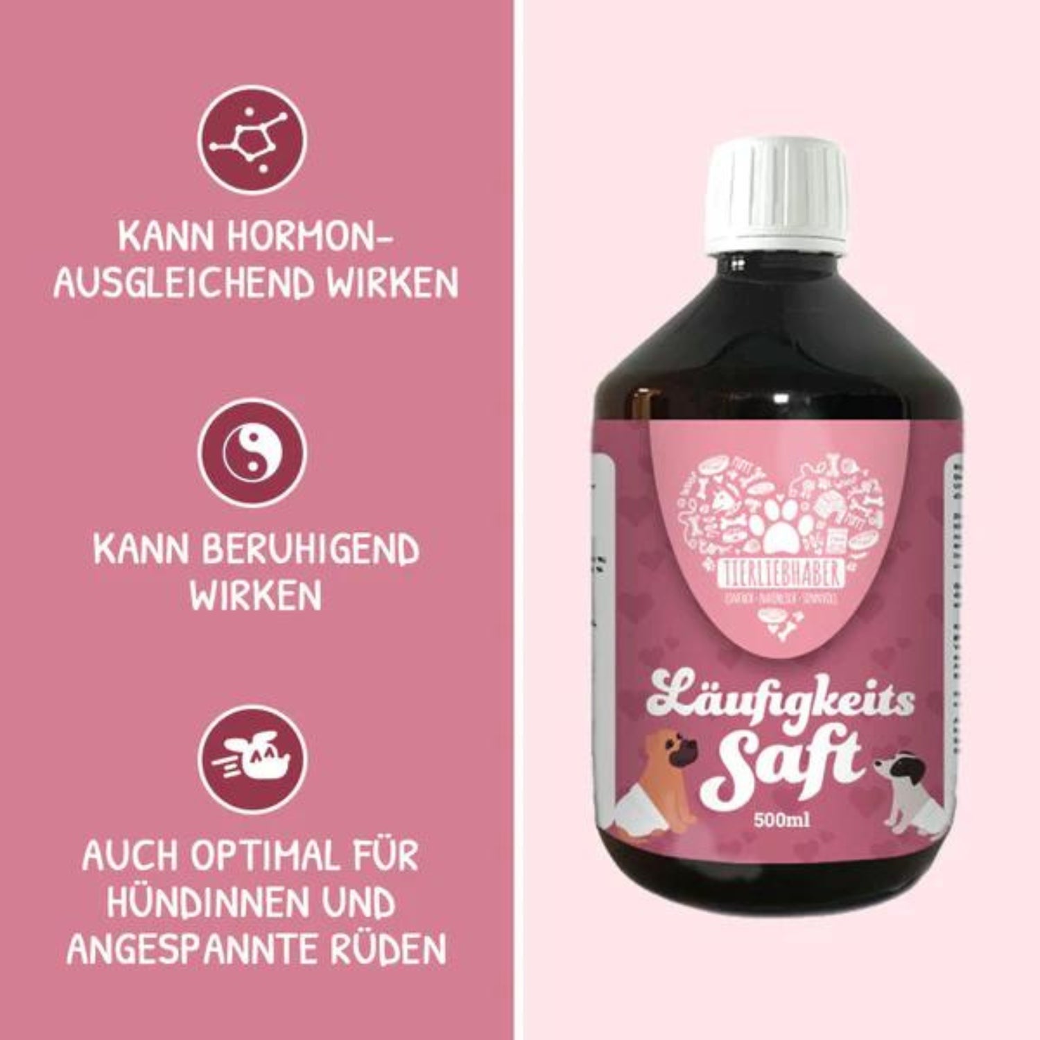 Tierliebhaber Hormon Balance Saft für Hund 500 ml