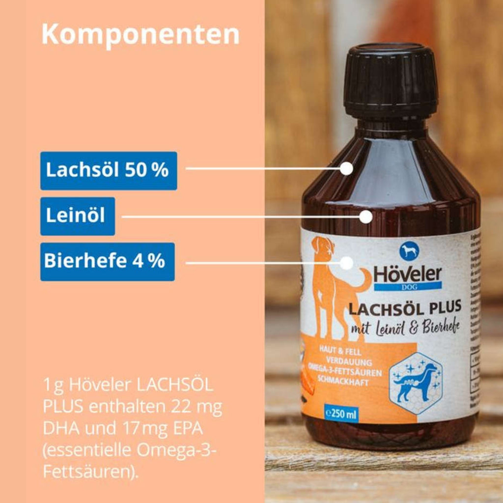 Höveler DOG Lachsöl Plus für Hunde 250ml