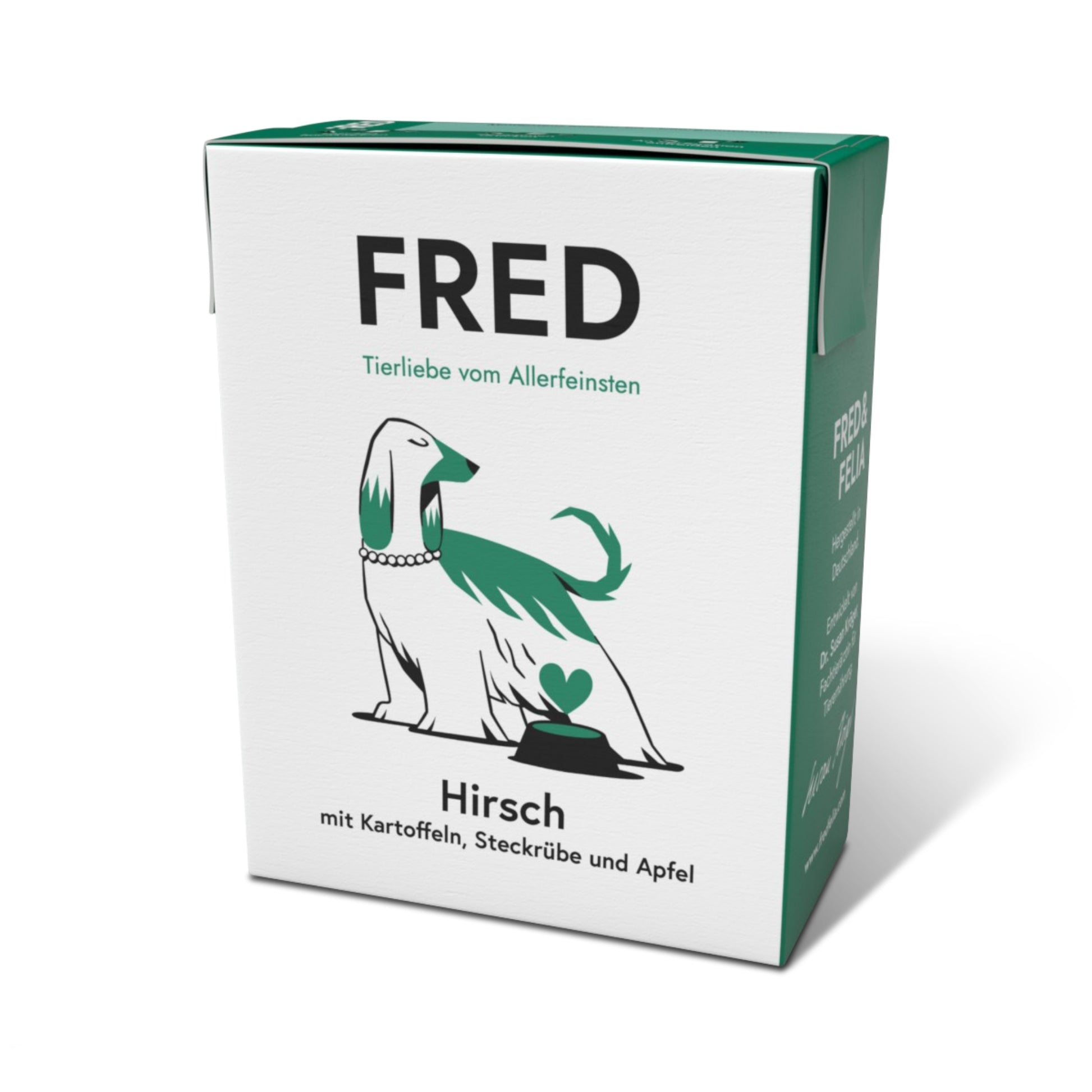 FRED & FELIA FRED Hirsch mit Kartoffeln & Steckrüben Nassfutter für Hunde 390g