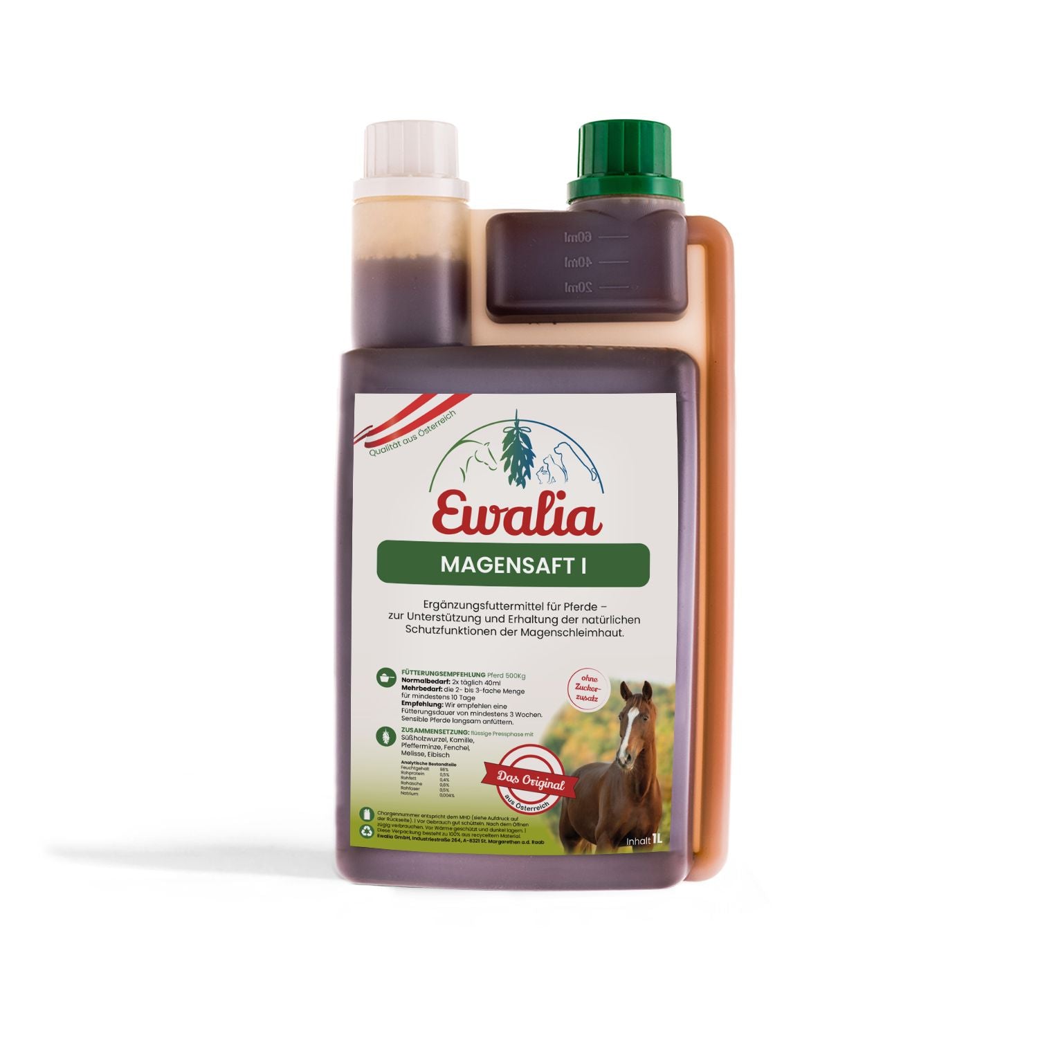Ewalia Magensaft I für Pferde 1000ml